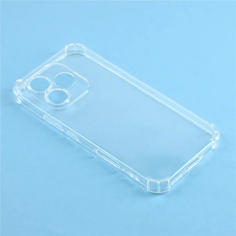 For Honor 600 Lite 5G TPU Case Reinforced Corners Drop-proof Phone Cover - Transparent