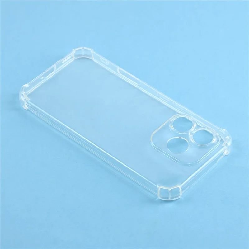 For Honor 600 Lite 5G TPU Case Reinforced Corners Drop-proof Phone Cover - Transparent