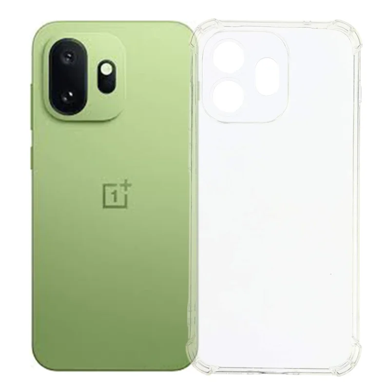 Für OnePlus 15T 5G TPU-Hülle verstärkte Ecken stoßfester Handy-Schutz - Transparent