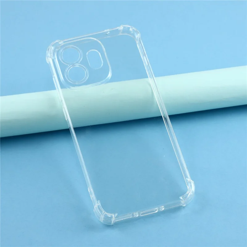 Für OnePlus 15T 5G TPU-Hülle verstärkte Ecken stoßfester Handy-Schutz - Transparent