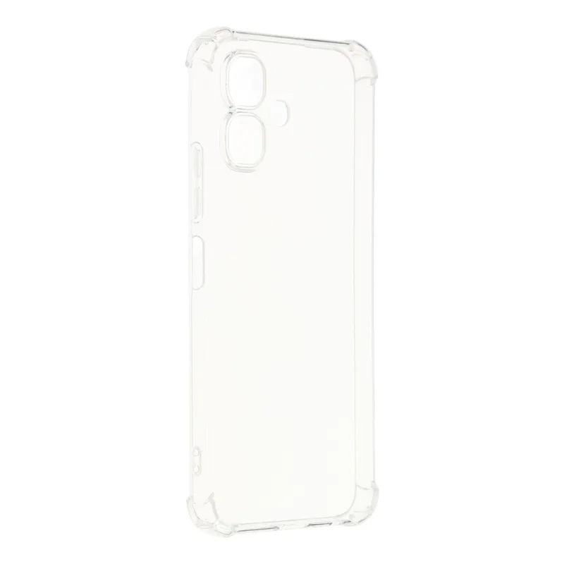 For Infinix Smart 20 4G TPU Case Reinforced Corners Drop-proof Phone Cover - Transparent