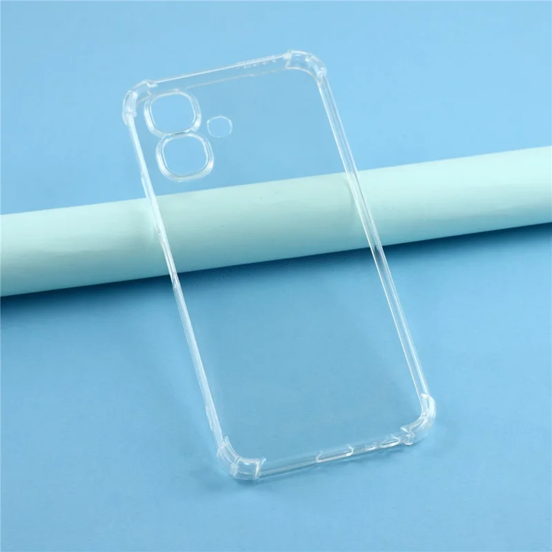 For Infinix Smart 20 4G TPU Case Reinforced Corners Drop-proof Phone Cover - Transparent