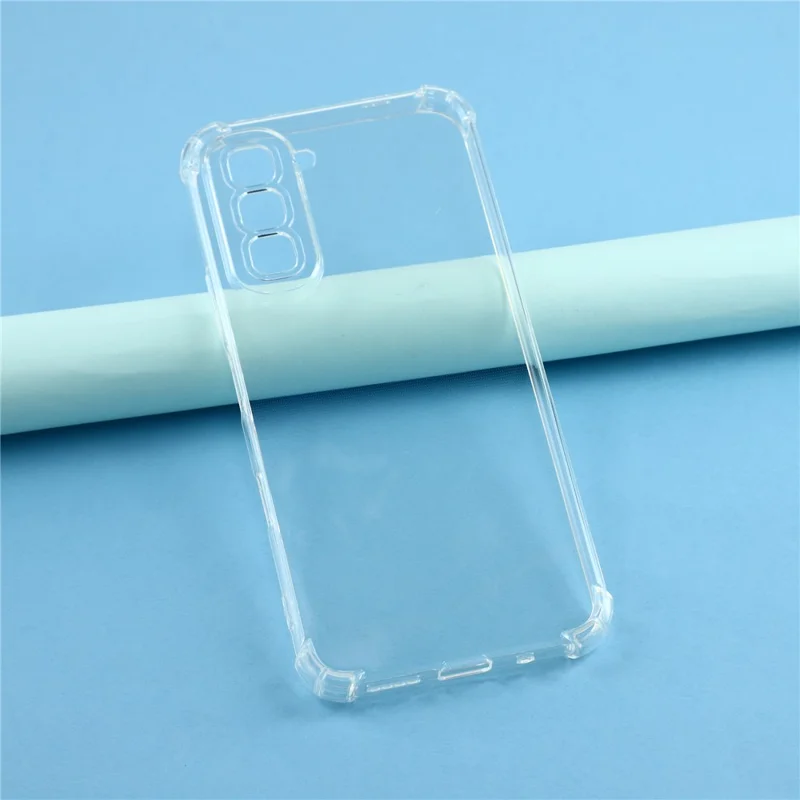 For Infinix Hot 70 TPU Case Reinforced Corners Drop-proof Phone Cover - Transparent