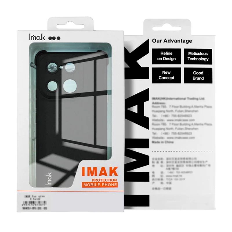 IMAK For Honor X8d 4G Case TPU Phone Cover Airbag Shockproof Protection - Black
