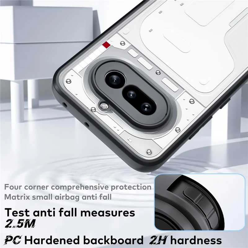 For Nothing Phone (4a) Phone Case Shockproof PC + TPU Clear Back Cover