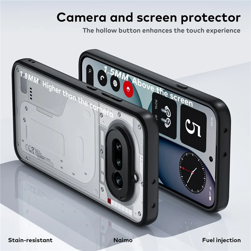 For Nothing Phone (4a) Phone Case Shockproof PC + TPU Clear Back Cover