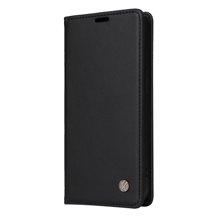 YIKATU YK-001 For Samsung Galaxy A14 5G / A14 4G PU Leather Full Protection Case Phone Stand Wallet Cover - Black