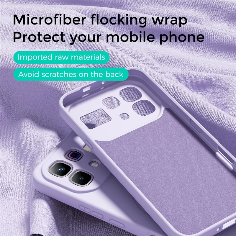 ABEEL For Infinix Note Edge 5G Magnetic Case Skin Touch Liquid Silicone Phone Back Cover - Purple