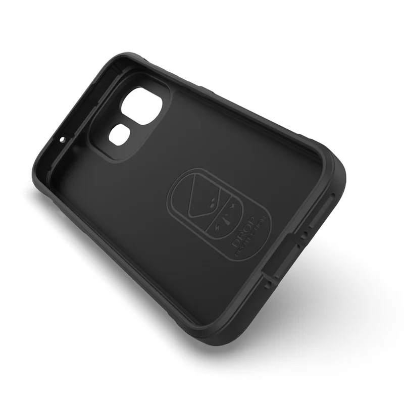 Capa de Telemóvel para OnePlus 15T 5G, Capa Traseira Resistente em TPU Macio com Proteção Anti-queda - Preto