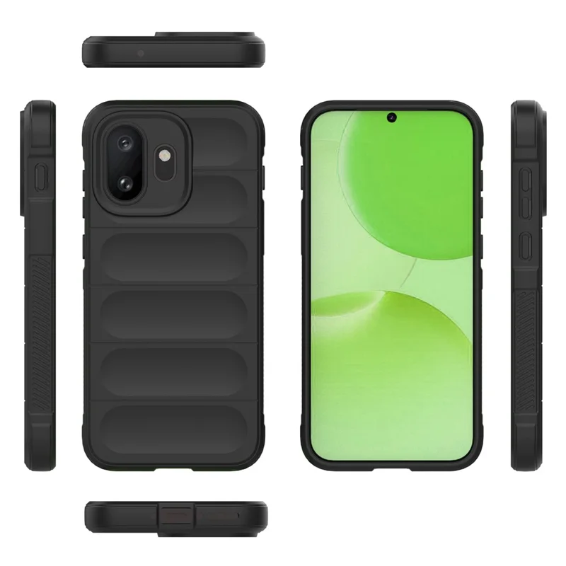 Capa de Telemóvel para OnePlus 15T 5G, Capa Traseira Resistente em TPU Macio com Proteção Anti-queda - Preto