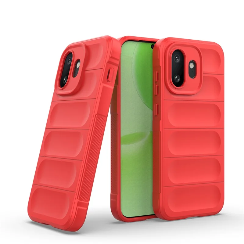 For OnePlus 15T 5G Phone Case Anti-Drop Soft TPU Rugged Back Cover - Red