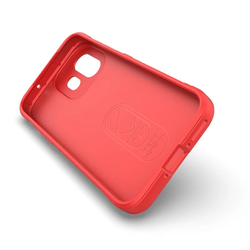 For OnePlus 15T 5G Phone Case Anti-Drop Soft TPU Rugged Back Cover - Red