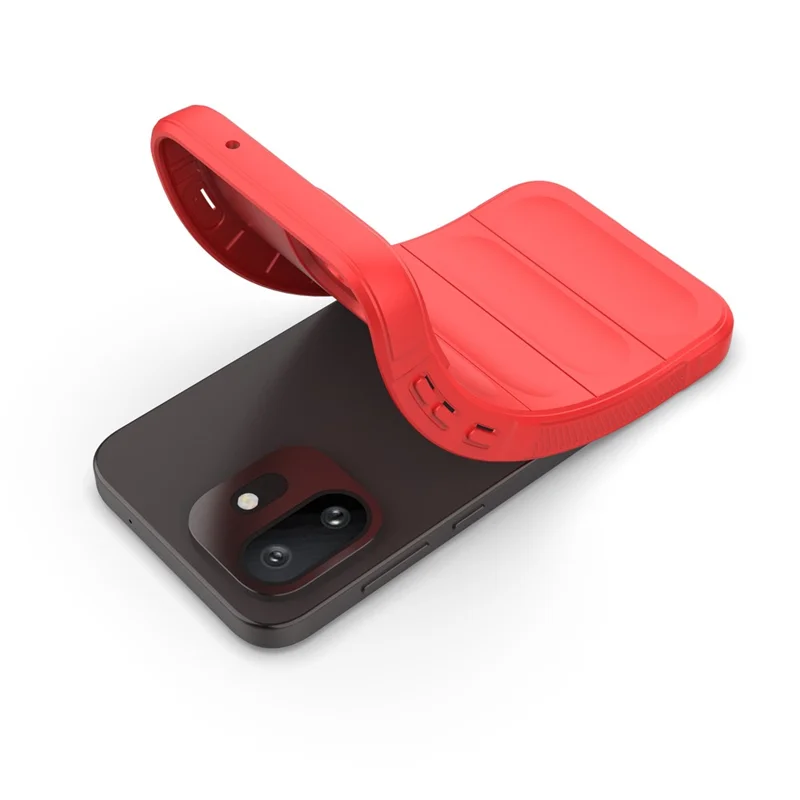 For OnePlus 15T 5G Phone Case Anti-Drop Soft TPU Rugged Back Cover - Red