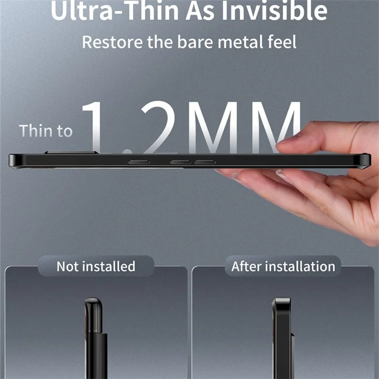 For Google Pixel 7 Pro 5G Anti-scratch Magnetic Adsorption Matte Phone Cover TPU Back + Metal Edge Integrated Lens Protection Case - Black