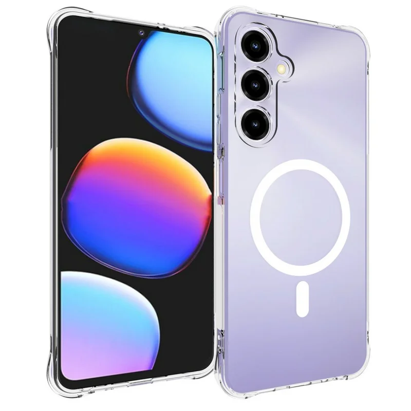 Bulk Purchasing For ZTE Blade V80 Max 4G Magnetic Case TPU Anti-drop Phone Back Cover Compatible with MagSafe - Transparent