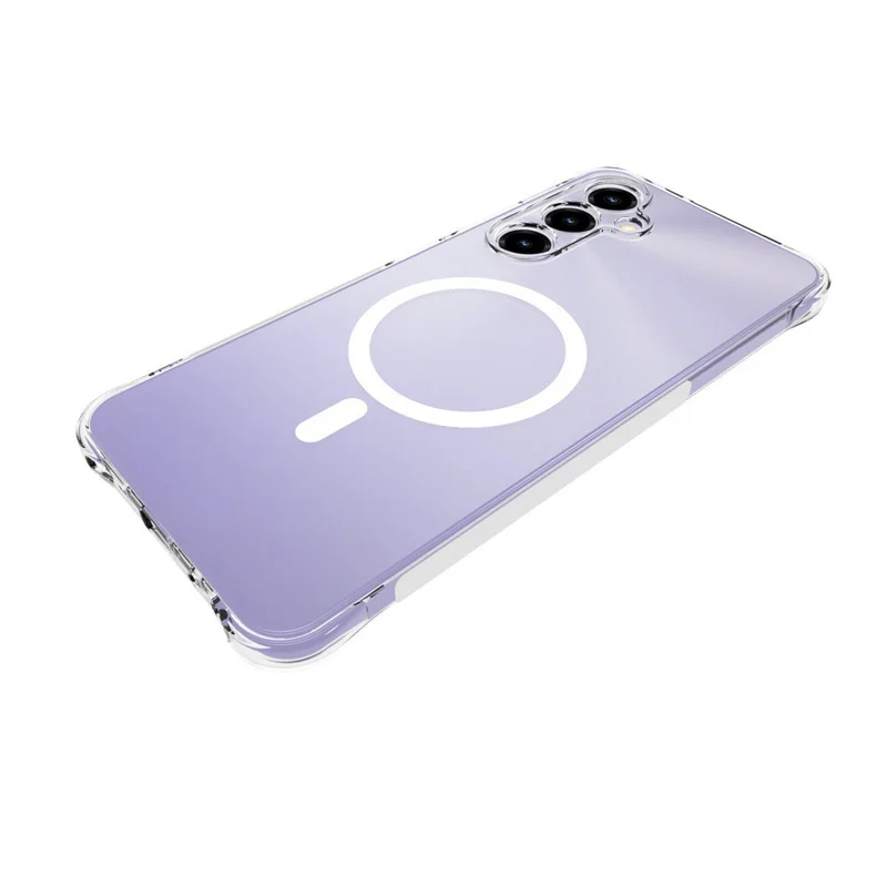 Bulk Purchasing For ZTE Blade V80 Max 4G Magnetic Case TPU Anti-drop Phone Back Cover Compatible with MagSafe - Transparent