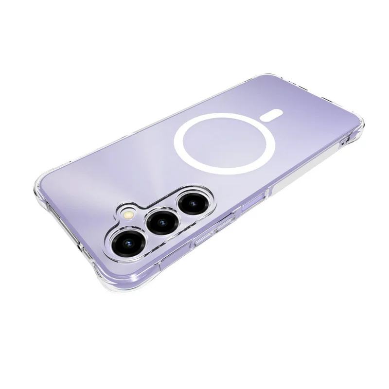 Bulk Purchasing For ZTE Blade V80 Max 4G Magnetic Case TPU Anti-drop Phone Back Cover Compatible with MagSafe - Transparent