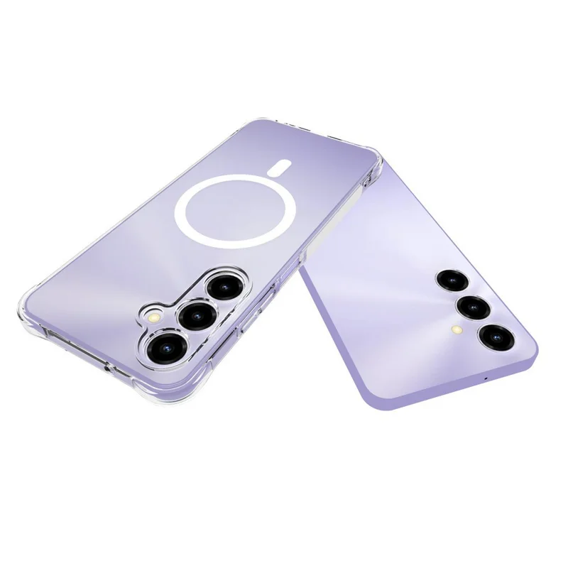 Bulk Purchasing For ZTE Blade V80 Max 4G Magnetic Case TPU Anti-drop Phone Back Cover Compatible with MagSafe - Transparent