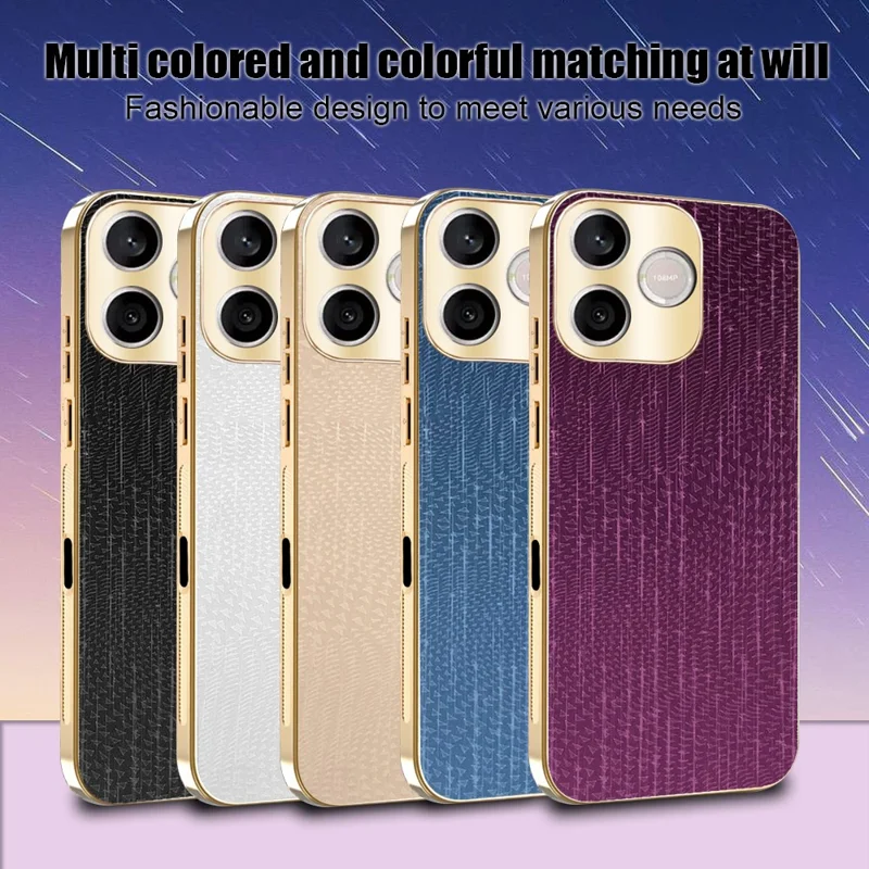 For Honor 600 Lite 5G Case Electroplating Shooting Star Pattern PU + TPU + PC Phone Back Cover - Purple