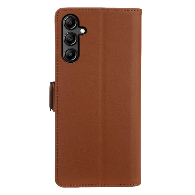 Leather Case For Samsung Galaxy A14 4G  /  5G Wallet Stand TPU + PU Skin-touch Cover - Brown