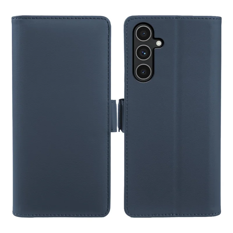For Samsung Galaxy A24 5G Leather Case Wallet Stand TPU + PU Skin-touch Cover - Blue