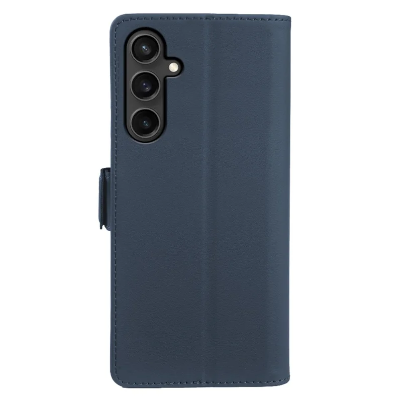 For Samsung Galaxy S23 FE Leather Case Wallet Stand TPU + PU Skin-touch Cover - Blue