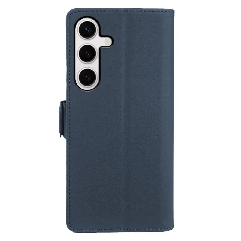 For Samsung Galaxy S24+ Leather Case Wallet Stand TPU + PU Skin-touch Cover - Blue