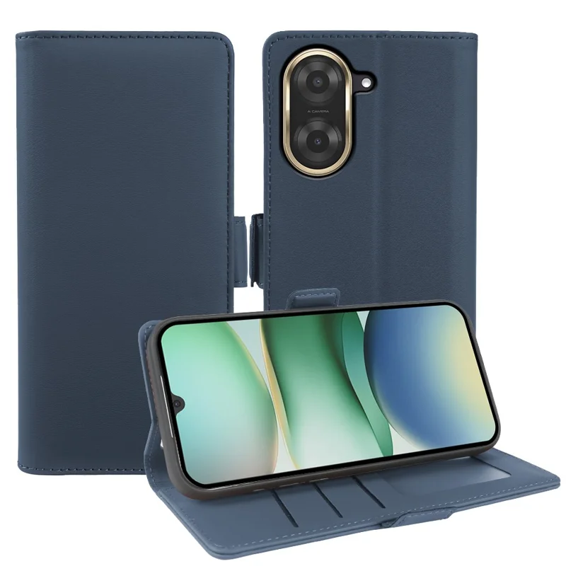 For Xiaomi Redmi A5 4G (171.7mm) Leather Case Wallet Stand TPU + PU Skin-touch Cover - Blue