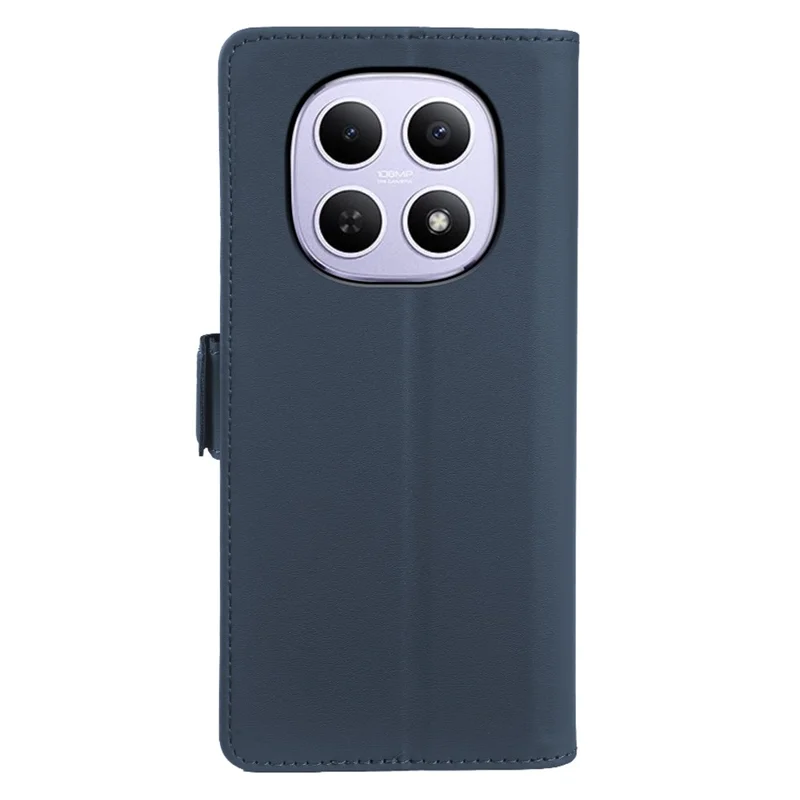 For Xiaomi Redmi Note 14 Pro 4G Leather Case Wallet Stand TPU + PU Skin-touch Cover - Blue