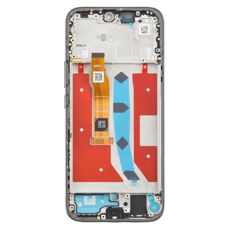 For Honor 400 Lite 5G OEM Grade S AMOLED Screen and Digitizer Assembly + Frame (without Logo) - Black