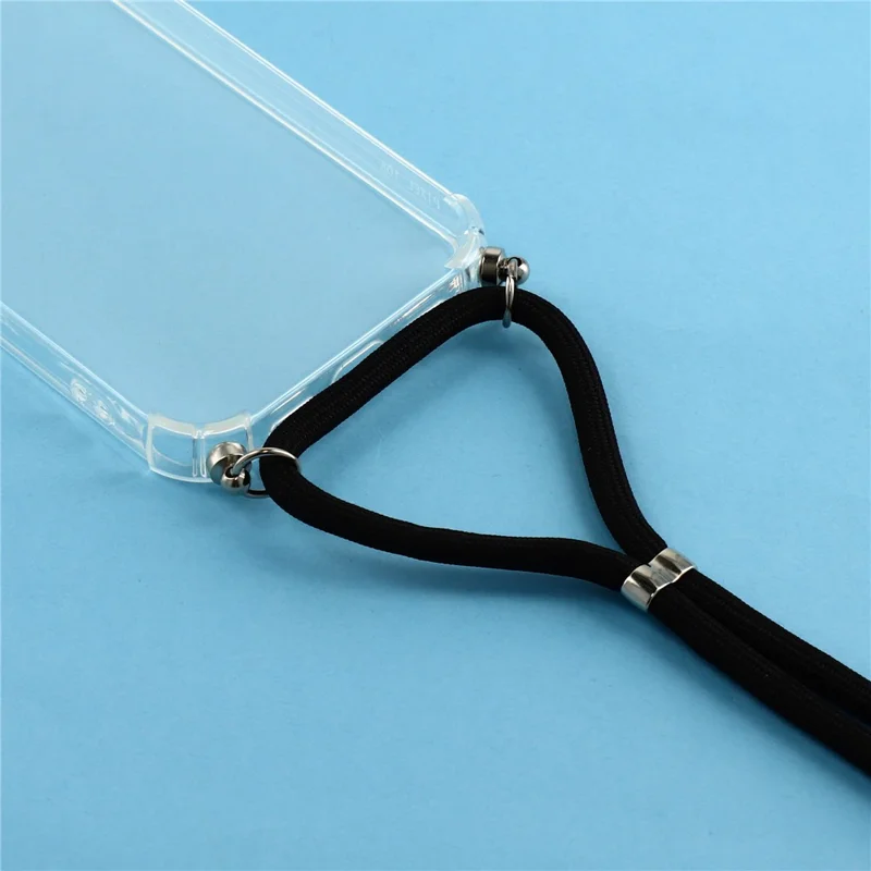 Чехол для Google Pixel 10a, прозрачный ТПУ-чехол с усиленными углами и ремешком — прозрачный