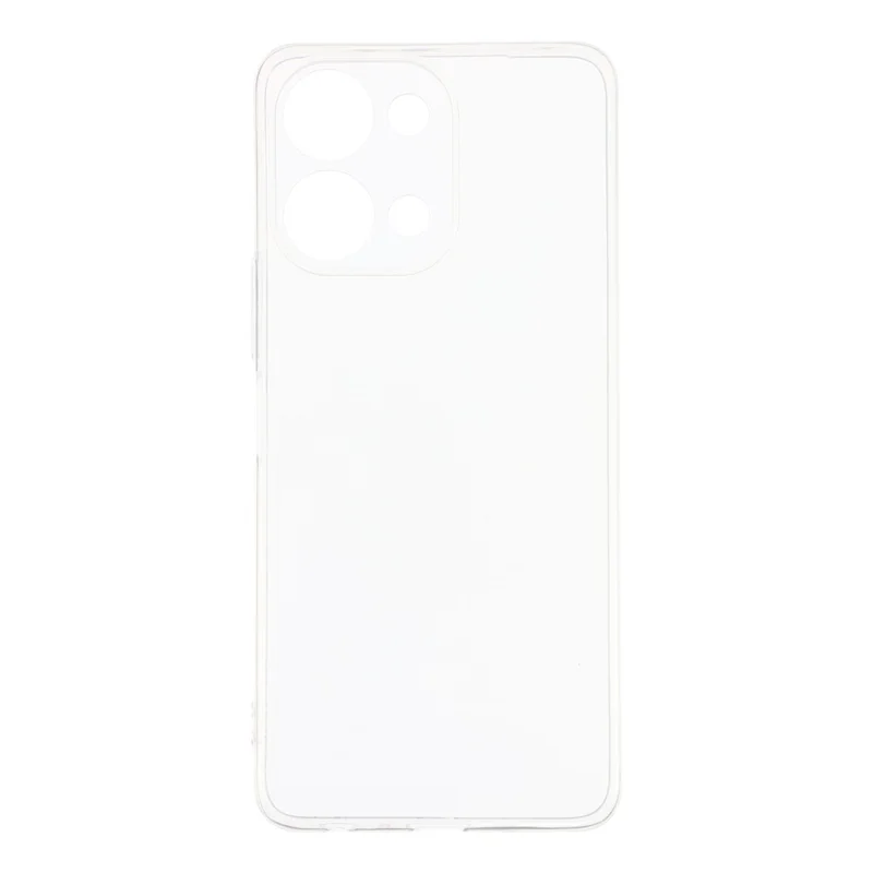 För vivo Y05 4G bakplatta ultratunn flexibel TPU klar mobilskal - Transparent