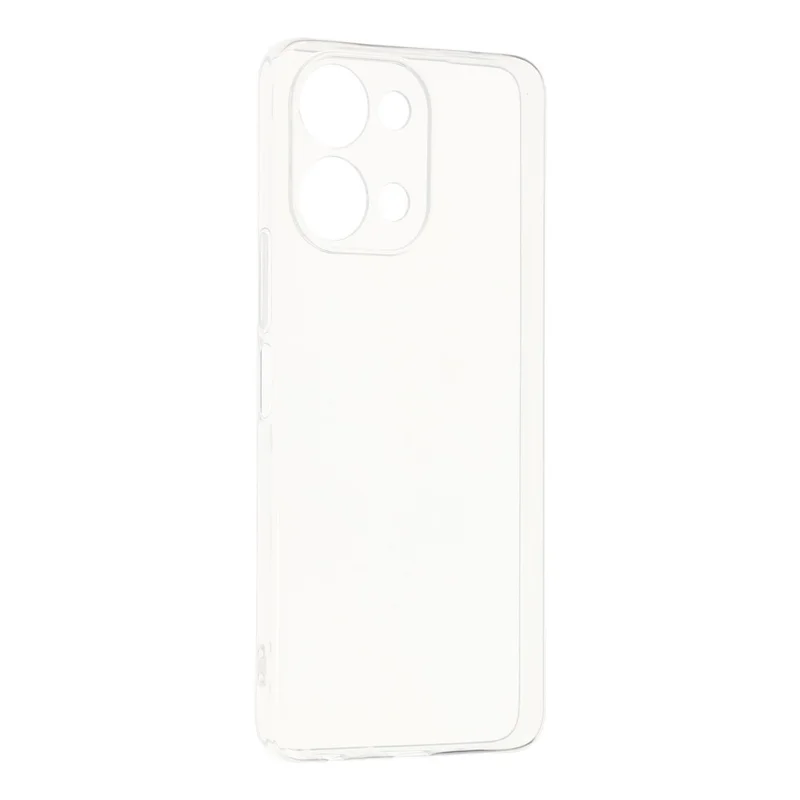 För vivo Y05 4G bakplatta ultratunn flexibel TPU klar mobilskal - Transparent