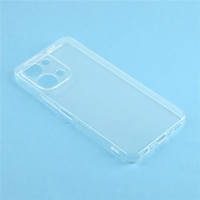 För vivo Y05 4G bakplatta ultratunn flexibel TPU klar mobilskal - Transparent
