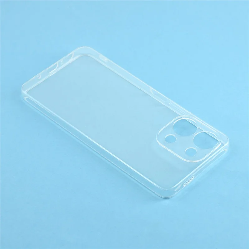 För vivo Y05 4G bakplatta ultratunn flexibel TPU klar mobilskal - Transparent