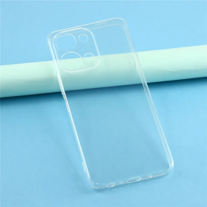 För vivo Y05 4G bakplatta ultratunn flexibel TPU klar mobilskal - Transparent