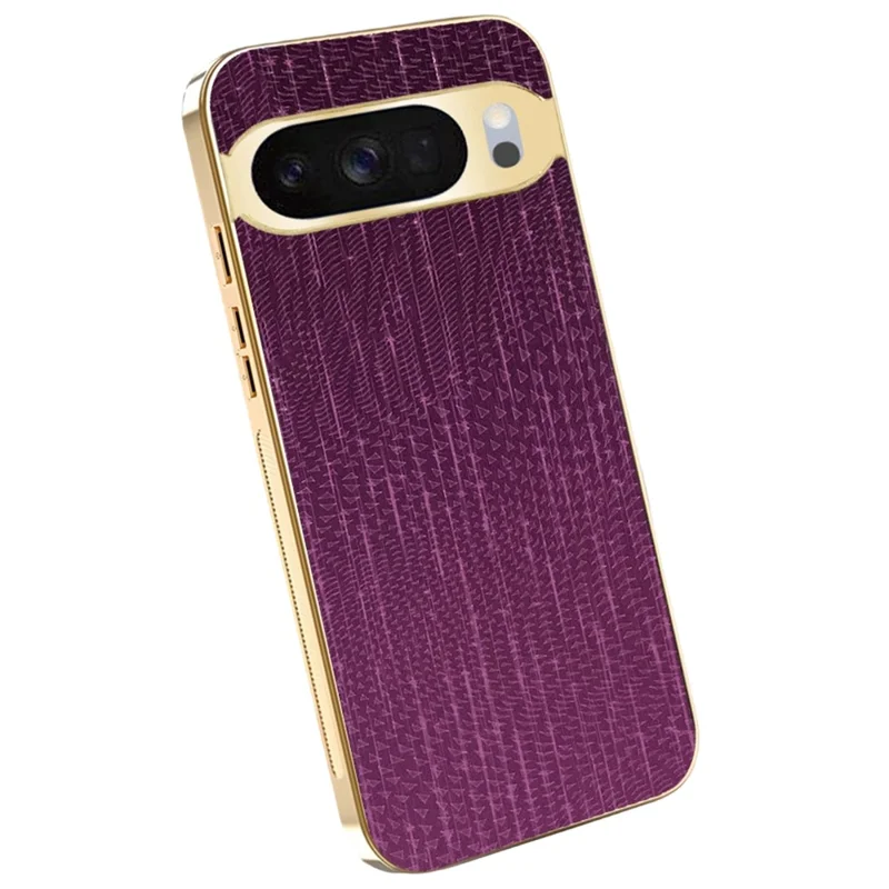 Case For Google Pixel 10 Pro  /  10 Electroplating Shooting Star Pattern PU + TPU + PC Phone Back Cover - Purple