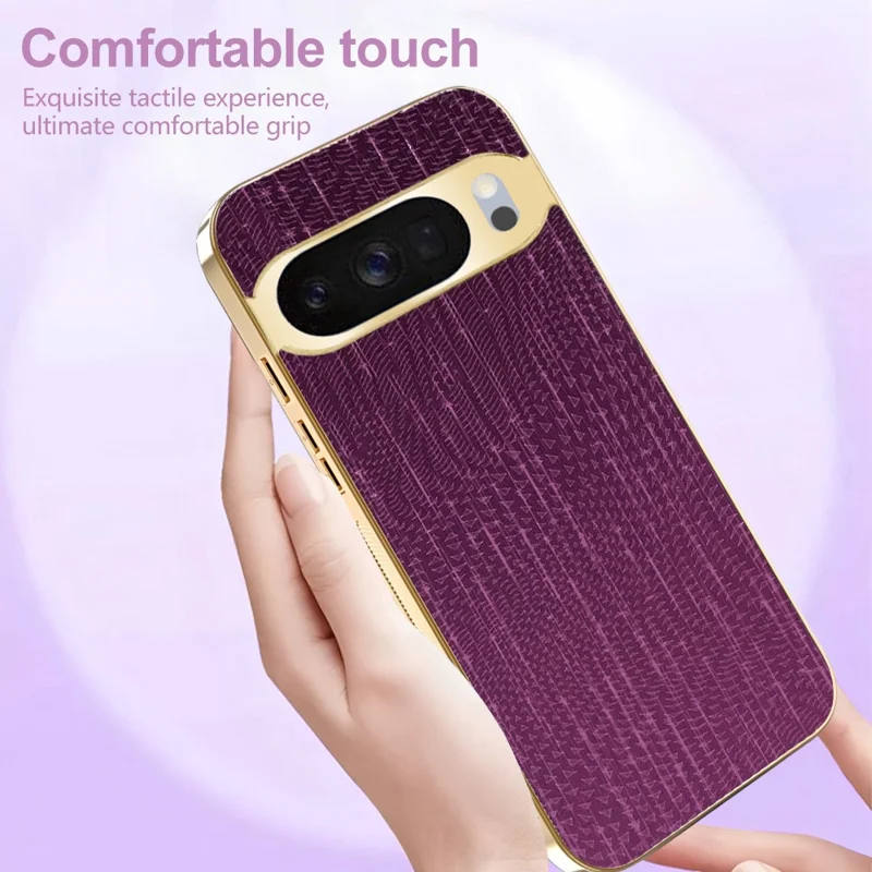 Case For Google Pixel 10 Pro  /  10 Electroplating Shooting Star Pattern PU + TPU + PC Phone Back Cover - Purple