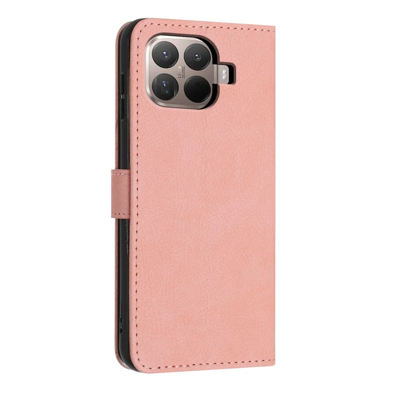 For Xiaomi 15T Pro Wallet Case Litchi Texture Leather Flip Cover with Card Slots and Hand Strap - Pink