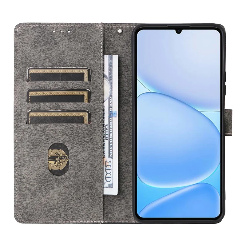 For Realme Note 80 4G Case Wallet RFID Blocking PU Leather Phone Cover Stand with Strap - Black