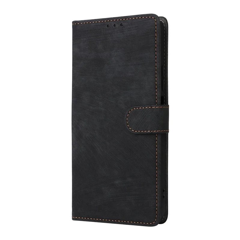 For Realme Note 80 4G Case Wallet RFID Blocking PU Leather Phone Cover Stand with Strap - Black