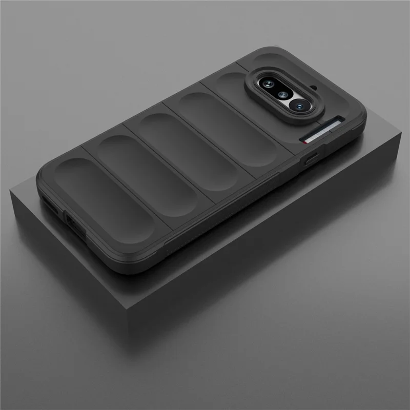 For Nothing Phone (4a) Phone Case Anti-Drop Soft TPU Rugged Back Cover - Black