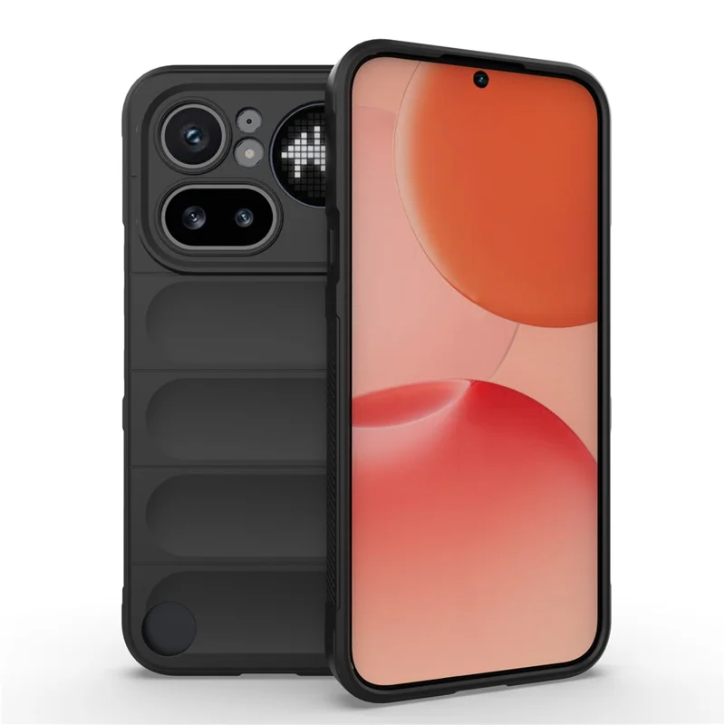 Für Nothing Phone (4a) Pro Handyhülle Anti-Drop Weiche TPU Robuste Rückseite - Schwarz
