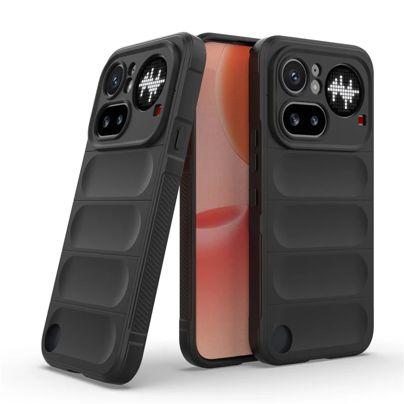 Für Nothing Phone (4a) Pro Handyhülle Anti-Drop Weiche TPU Robuste Rückseite - Schwarz