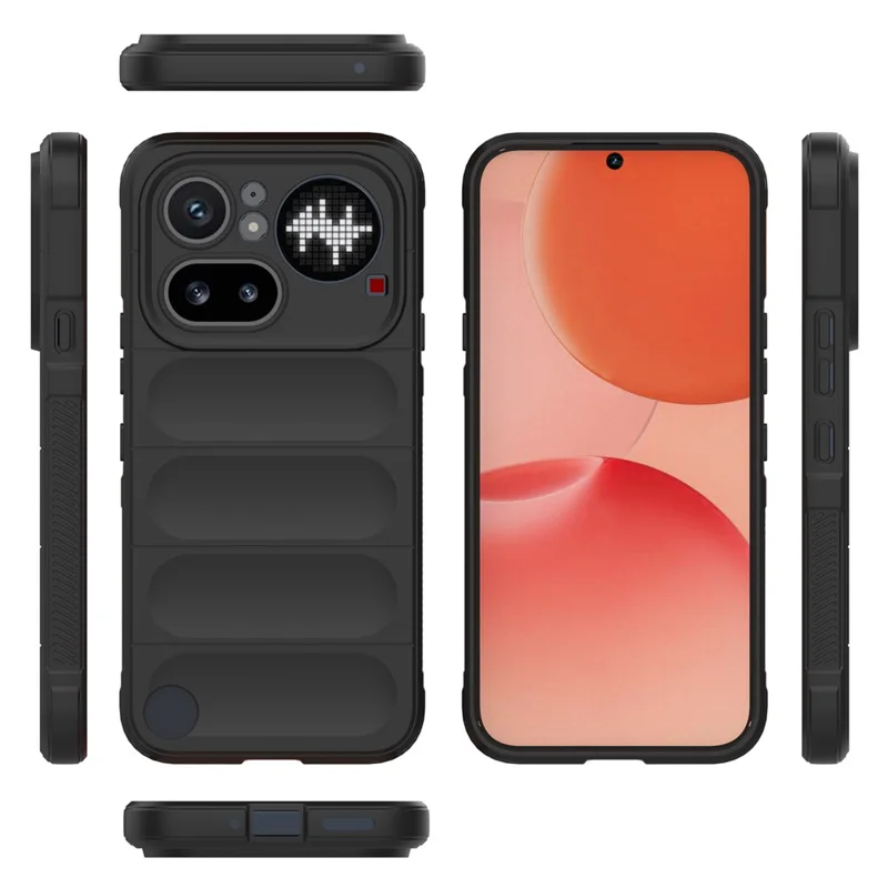 Für Nothing Phone (4a) Pro Handyhülle Anti-Drop Weiche TPU Robuste Rückseite - Schwarz