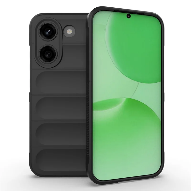 Phone Case For Xiaomi Poco X8 Pro 5G  /  Redmi Turbo 5 5G Anti-Drop Soft TPU Rugged Back Cover - Black