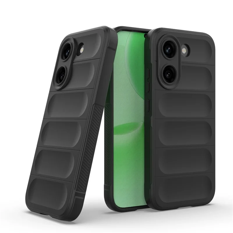 Phone Case For Xiaomi Poco X8 Pro 5G  /  Redmi Turbo 5 5G Anti-Drop Soft TPU Rugged Back Cover - Black