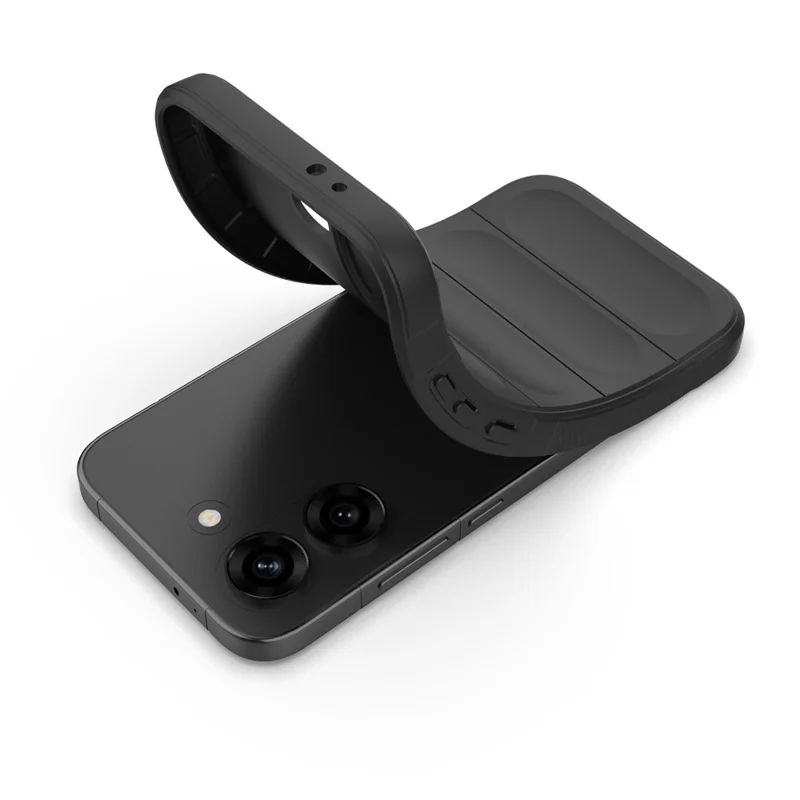 Phone Case For Xiaomi Poco X8 Pro 5G  /  Redmi Turbo 5 5G Anti-Drop Soft TPU Rugged Back Cover - Black