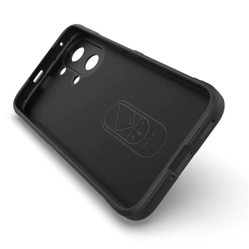 Phone Case For Xiaomi Poco X8 Pro Max 5G  /  Redmi Turbo 5 Max 5G Anti-Drop Soft TPU Rugged Back Cover - Black