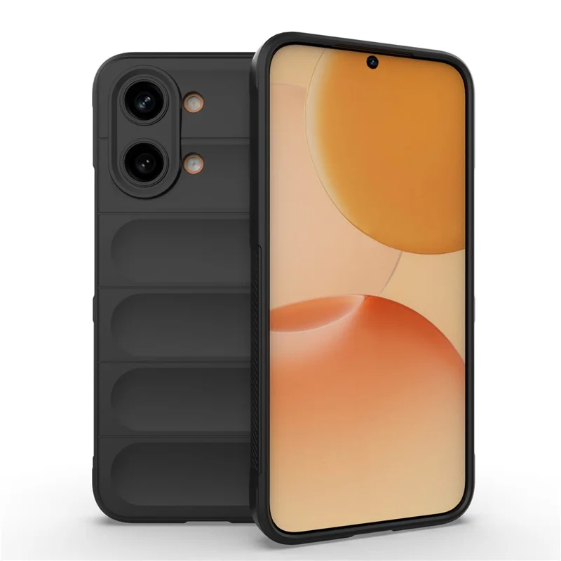 Custodia per cellulare AMORUS per Xiaomi Poco X8 Pro Max 5G / Redmi Turbo 5 Max 5G, custodia posteriore robusta antiurto in TPU morbido - Nero